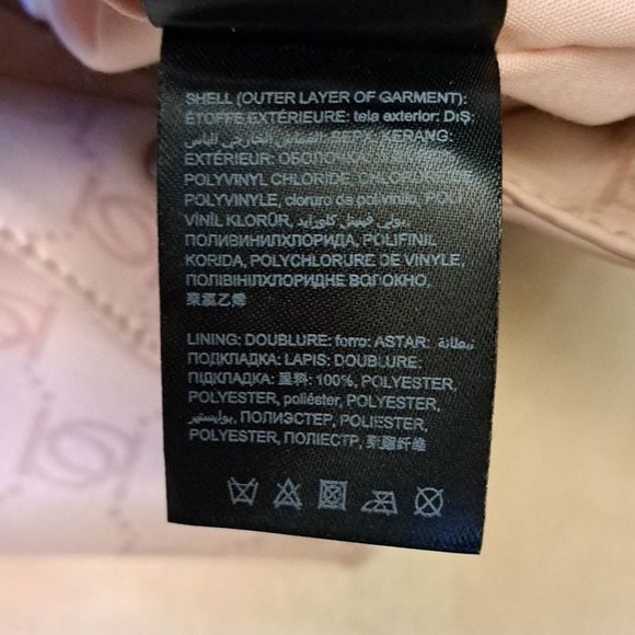 BEBE Blush Pink ALEXIS Signature Logo Travel Backpack Bag - Picture 7 of 9